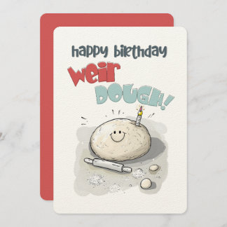 Alles Gute zum Geburtstag, Weir-DOUGH! | Ein Ungla Einladung