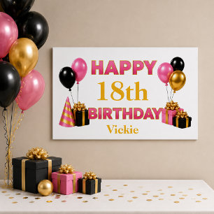 Alles Gute zum Geburtstag Weiß jedes Alter Poster