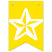 ALLES GUTE ZUM GEBURTSTAG ☆ WEISSER TEXT AUF WIMPELKETTE (Erste Fahne)