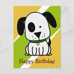 Alles Gute zum Geburtstag Welpe Feiertagspostkarte