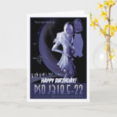 Alles Gute zum Geburtstag! Weltraumwerbung Wanderp Karte (Gelbe Blume)