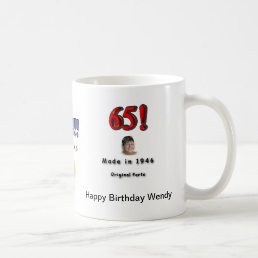 Alles Gute zum Geburtstag Wendy Kaffeetasse (Rechts)