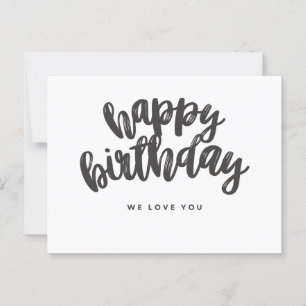 Alles Gute zum Geburtstag, wir Liebe dir Karte