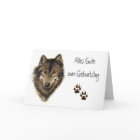 Alles Gute zum Geburtstag, Wolf, Wölfe, Tier