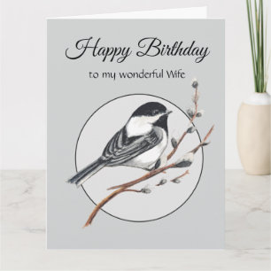 Alles Gute zum Geburtstag Wunderbare Ehefrau Chick Karte