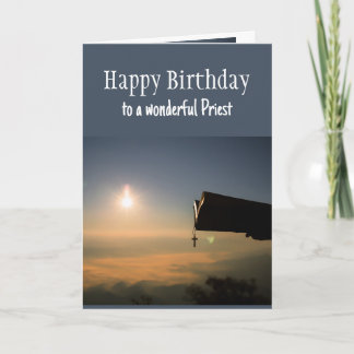 Alles Gute zum Geburtstag Wunderbarer Priester Kom Karte