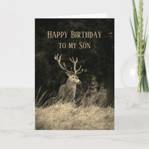 Alles Gute zum Geburtstag Wunderbarer Sohn Vintage Karte