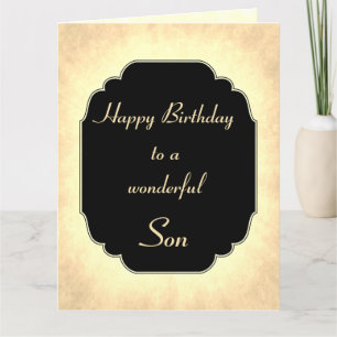 Alles Gute zum Geburtstag wundervoller Sohn Gruß Karte