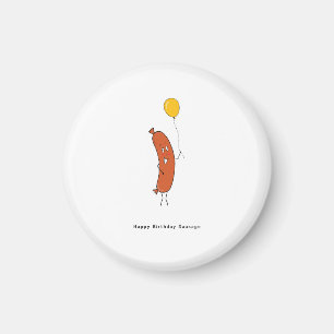 Alles Gute zum Geburtstag Wurst  Magnet