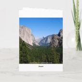 Alles Gute zum Geburtstag, Yosemite Nationalpark Karte (Rückseite)