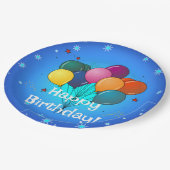 Alles Gute zum Geburtstag...Zeit zum Feiern! Pappteller (Schrägansicht)