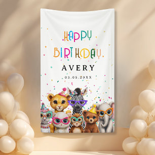 ALLES GUTE ZUM GEBURTSTAG! Zoo Kids Geburtstagsban Banner