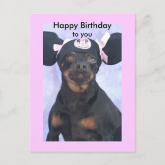 Alles Gute zum Geburtstag, zu Ihnen Postkarte