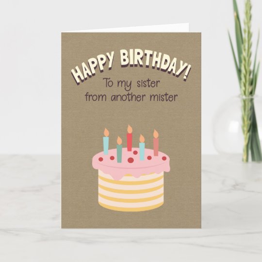 Alles Gute Zum Geburtstag Zu Meiner Schwester Von Karte Zazzle De