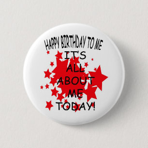 Alles Gute zum Geburtstag zu mir Knopf 2 Button