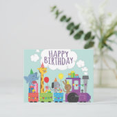 Alles Gute zum Geburtstag Zug Postkarte (Stehend Vorderseite)