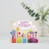Alles Gute zum Geburtstag Zug Postkarte (Stehend Vorderseite)