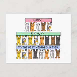 Alles Gute zum Geburtstag zum besten Nachbarn über Postkarte