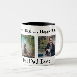 Alles Gute zum Geburtstag zum Besten Vater aller Z Zweifarbige Tasse