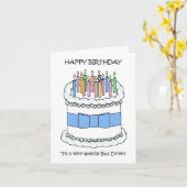 Alles Gute zum Geburtstag zum Busfahrer Karte (Gelbe Blume)