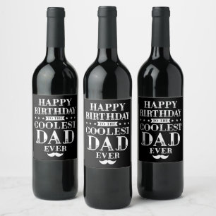 Alles Gute zum Geburtstag zum Coolen Vater aller Z Weinetikett
