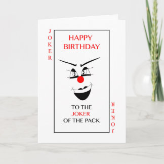 Alles Gute zum Geburtstag zum JOKER des Satzes! Karte