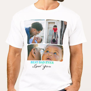 Alles Gute zum Geburtstag, zum Vater, Foto Collage T-Shirt