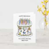 Alles Gute zum Geburtstag zur Junge Mutter Karte (Gelbe Blume)