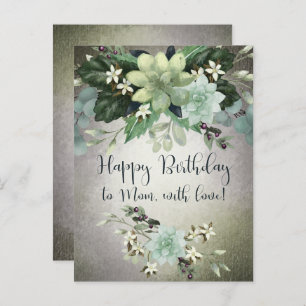 Alles Gute zum Geburtstag zur Mama Watercolor Su Postkarte