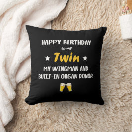 Alles Gute zum Geburtstag Zwillingsbruder Lustiger Kissen