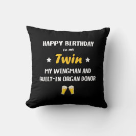 Alles Gute zum Geburtstag Zwillingsbruder Lustiger Kissen