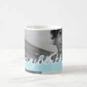 Alles- Gute zum Geburtstagaddiert blaues Kaffeetasse (Mittel)