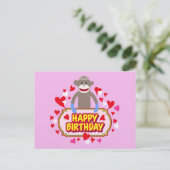 Alles- Gute zum Geburtstagaffe Postkarte (Stehend Vorderseite)