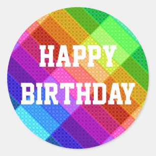 Alles Gute zum Geburtstagaufkleber Runder Aufkleber