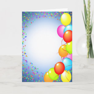 alles Gute zum Geburtstagballon Karte
