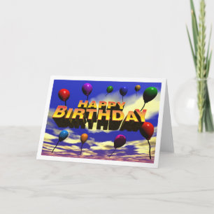 Alles Gute zum GeburtstagBallons Karte