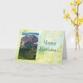 Alles- Gute zum GeburtstagBergspitze-Karte Karte (Gelbe Blume)