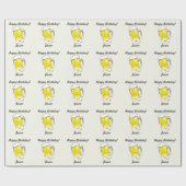 Alles- Gute zum Geburtstagbier-Beifall-Packpapier Geschenkpapier (Flach)