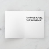 Alles- Gute zum GeburtstagBilliardspieler Karte (Innenseite)