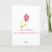 Alles- Gute zum Geburtstagblaue Aquarell-Kunst Karte (Rückseite)