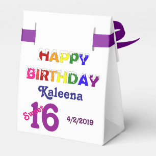 Alles- Gute zum Geburtstagbonbon 16 Geschenkschachtel