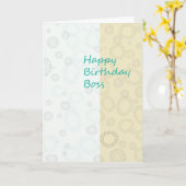 Alles- Gute zum Geburtstagchef Karte (Gelbe Blume)