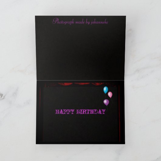 alles Gute zum Geburtstagclown Karte (Innenseite)