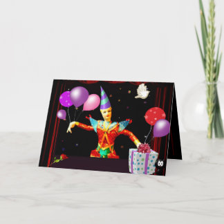 alles Gute zum Geburtstagclown Karte