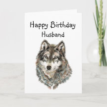 Coole Personalisierte Wolf-Geburtstagskarte – Mit Namen, Alter & Text Nach Wahl!