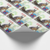 Alles- Gute zum Geburtstageichhörnchen Geschenkpapier (Ecke)