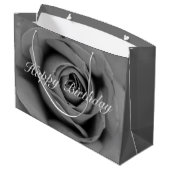 Alles- Gute zum Geburtstageinfarbige Große Geschenktüte (Rückseite Schrägansicht)