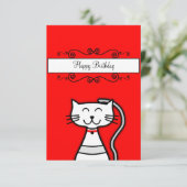 Alles- Gute zum Geburtstageinladung Einladung (Stehend Vorderseite)