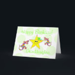 Alles- Gute zum Geburtstagenkelin Karte<br><div class="desc">Es ist ein Regenbogen Salamander! Sidney ist ein fantasievoller Wiedergabeentwurf des Spaßes. Unterhaltende Geburtstagskarte für die Kinder sind in der Hauptrolle und helle Blumen fügen eine spezielle Touch für Mädchen hinzu. Um diese Karte zu personifizieren fügen Sie Namen Front hinzu und Innere-Vers kann in der Schablone geändert werden. Ursprüngliche Kunst...</div>