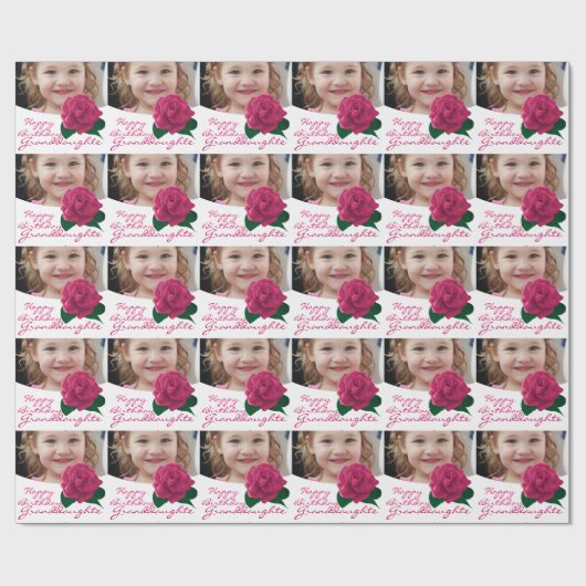 Alles Gute zum Geburtstagenkelinrosa Packpapier (Flach)